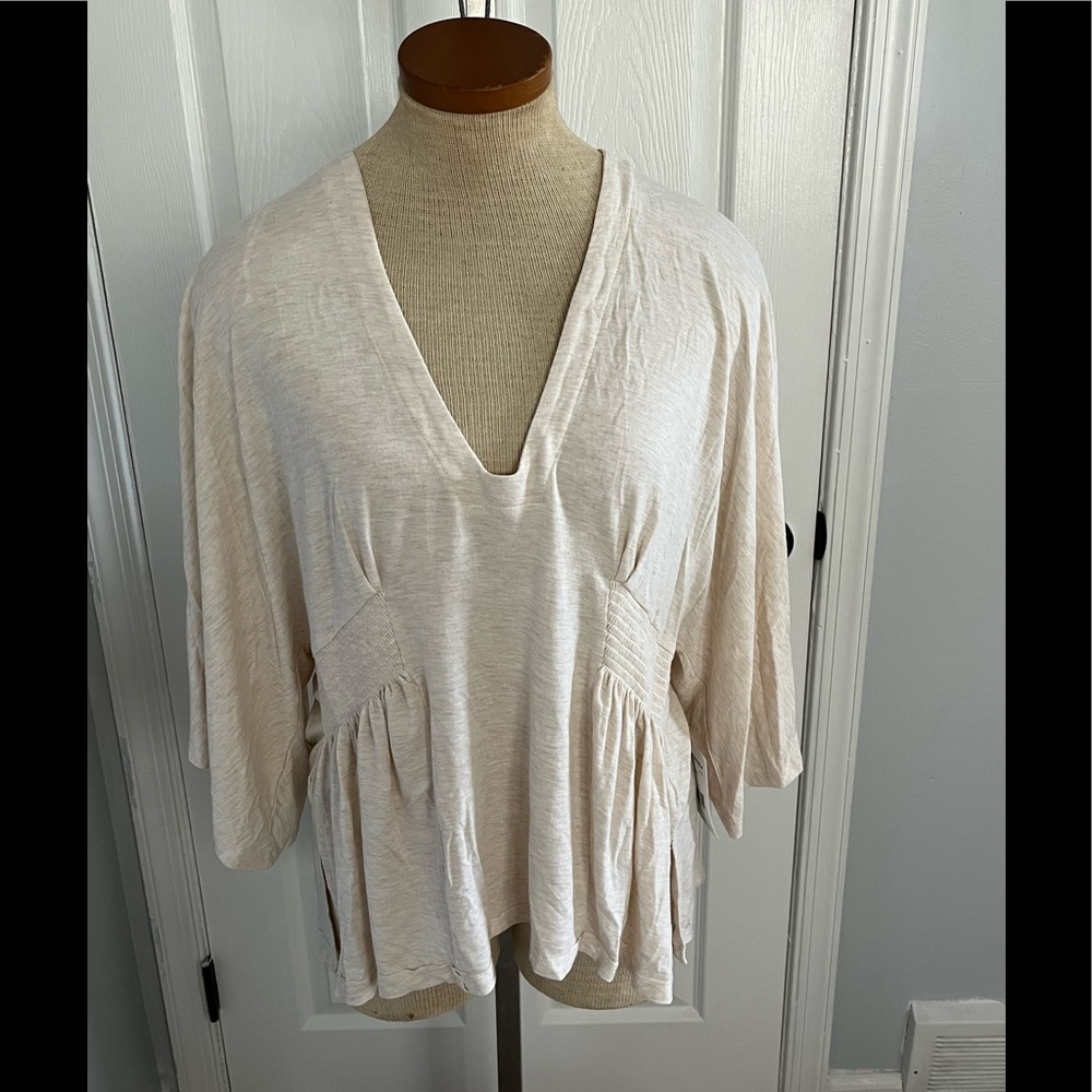 NEW Free People Oatmeal Women’s Flowy Top Size Medium